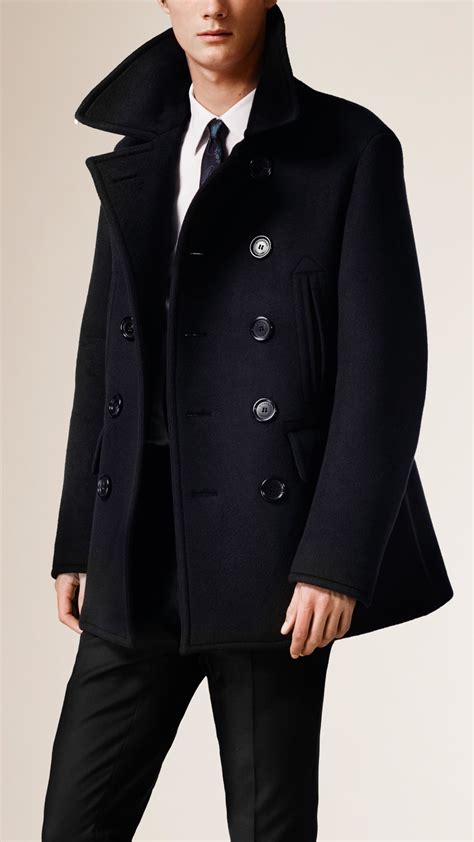 burberry peacoat men